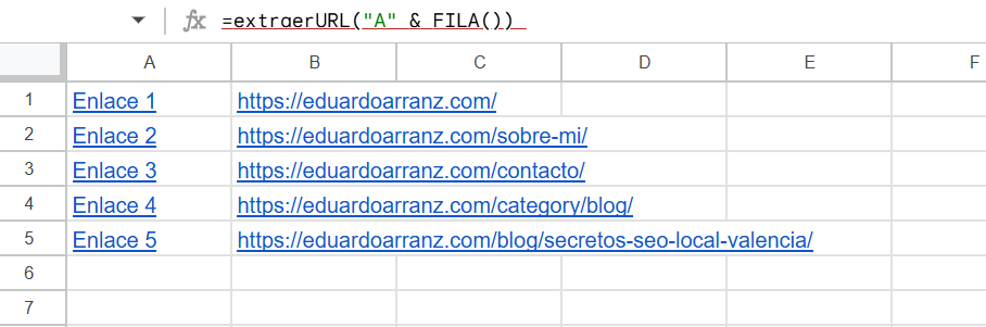 Resultado del proceso